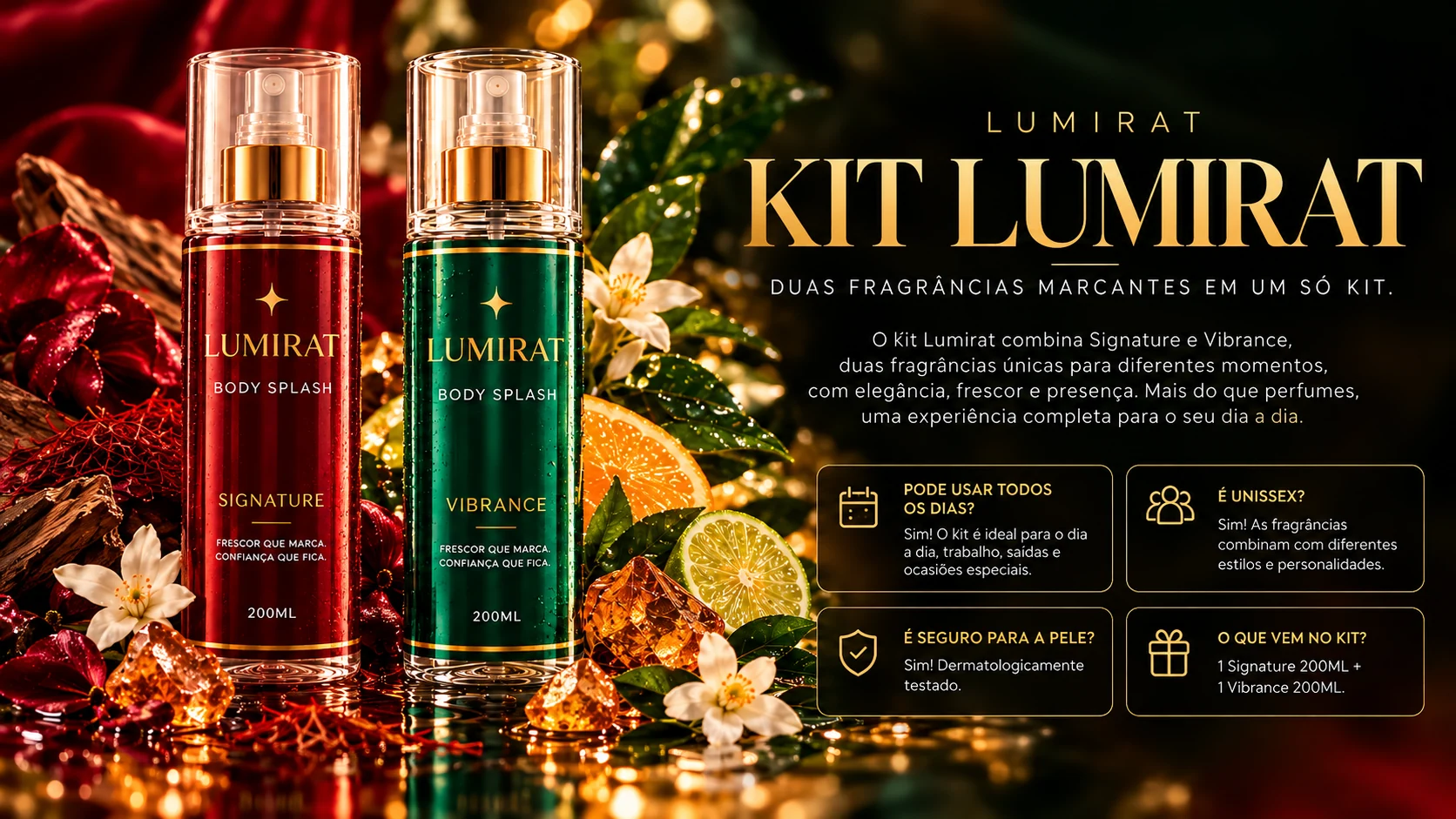 Kits Lotus — Duas fragrâncias marcantes em um só kit